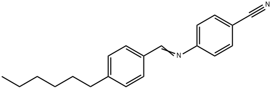 4-[(4-hexylbenzylidene)amino]benzonitrile Struktur