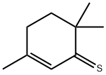 3,6,6-Trimethyl-2-cyclohexene-1-thione Struktur