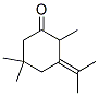 2,5,5-Trimethyl-3-(1-methylethylidene)-1-cyclohexanone Struktur