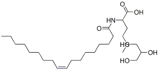 N-oleoyl-DL-methionine, monoester with glycerol Struktur