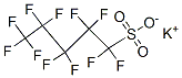 potassium perfluoropentane-1-sulphonate  Struktur