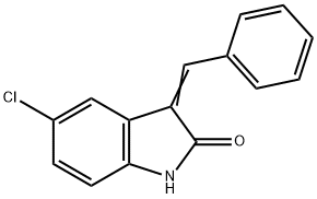 5-CHLORO-1,3-DIHYDRO-3-(PHENYLMETHYLENE)-2H-INDOL-2-ONE Struktur