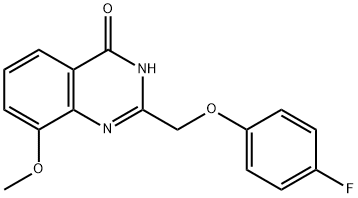 4(1H)-Quinazolinone,  2-[(4-fluorophenoxy)methyl]-8-methoxy-  (9CI) Struktur