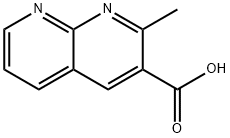 2-METHYL-1,8-NAPHTHYRIDINE-3-CARBOXYLIC ACID MONOHYDRATE Struktur