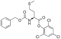 N-[(Benzyloxy)carbonyl]-L-methionine 2,4,6-trichlorophenyl ester Struktur