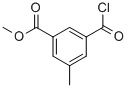 Benzoic acid, 3-(chlorocarbonyl)-5-methyl-, methyl ester (9CI) Struktur