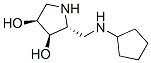 3,4-Pyrrolidinediol,2-[(cyclopentylamino)methyl]-,(2R,3R,4S)-(9CI) Struktur