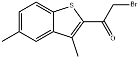 2-BROMO-1-(3,5-DIMETHYL-1-BENZOTHIOPHEN-2-YL)-1-ETHANONE Struktur