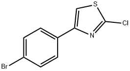 4-(4-BROMOPHENYL)-2-CHLOROTHIAZOLE Struktur