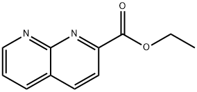 1,8-Naphthyridine-2-carboxylicacid,ethylester(9CI) Struktur