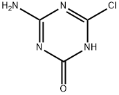 2-chloro-4-amino-1,3,5-triazine-6(5H)-one Struktur