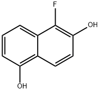 1,6-Naphthalenediol,  5-fluoro- Struktur