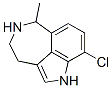 3,4,5,6-Tetrahydro-9-chloro-6-methyl-1H-azepino[5,4,3-cd]indole Struktur