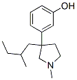 3-[1-Methyl-3-(2-methylbutyl)-3-pyrrolidinyl]phenol Struktur