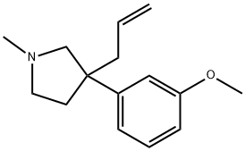 3-(3-Methoxyphenyl)-1-methyl-3-(2-propenyl)pyrrolidine Struktur