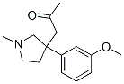 1-[3-(3-Methoxyphenyl)-1-methyl-3-pyrrolidinyl]-2-propanone Struktur