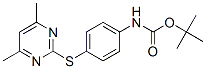 Carbamic acid, [4-[(4,6-dimethyl-2-pyrimidinyl)thio]phenyl]-, 1,1-dimethylethyl ester (9CI) Struktur