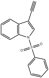 1-BENZENESULFONYL-3-ETHYNYL-1H-INDOLE Struktur