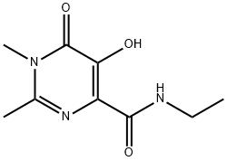 4-Pyrimidinecarboxamide, N-ethyl-1,6-dihydro-5-hydroxy-1,2-dimethyl-6-oxo- (9CI) Struktur