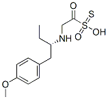 (2S)-N-(2-hydroxysulfonothioyloxyethyl)-1-(4-methoxyphenyl)butan-2-ami ne Struktur