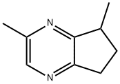 5H-Cyclopentapyrazine, 6,7-dihydro-2,7-dimethyl- Struktur