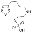 2-((4-(3-Thienyl)butyl)amino)ethanethiol, hydrogen sulfate (ester) Struktur