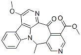 (+)-8,13-Dihydro-3-methoxy-8-methyl-13-oxo-1,7b,10-triazabenzo[5,6]cyclohepta[1,2,3-jk]fluorene-12-carboxylic acid methyl ester Struktur