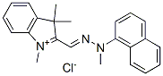 1,3,3-trimethyl-2-[(methyl-2-naphthylhydrazono)methyl]-3H-indolium chloride Struktur