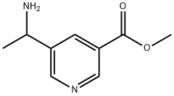 5-(1-Aminoethyl)3-pyridinecarboxylic acid methyl ester Struktur