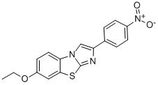 7-ETHOXY-2-(4-NITROPHENYL)IMIDAZO[2,1-B]BENZOTHIAZOLE Struktur