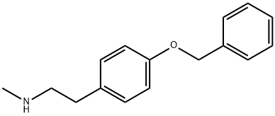 2-(4-(Benzyloxy)phenyl)-N-methylethanamine Struktur