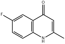 6-FLUORO-4-HYDROXY-2-METHYLQUINOLINE Struktur