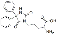 2-amino-5-(5,5-diphenylhydantoin-3-yl)valeric acid Struktur