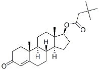 17beta-hydroxyandrost-4-en-3-one 3,3-dimethylbutyrate Struktur