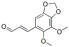 (E)-3-(6,7-Dimethoxy-1,3-benzodioxol-5-yl)-2-propenal Struktur