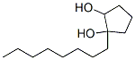 1,2-Cyclopentanediol, 1-octyl- (9CI) Struktur