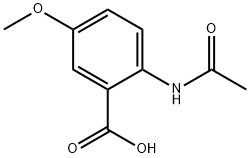 2-(acetylamino)-5-methoxybenzoic acid Struktur