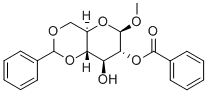 METHYL-2-O-BENZOYL-4,6-O-BENZYLIDENE-BETA-D-GLUCOPYRANOSIDE Struktur