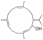 3,7,11-Trimethyl-14-isopropyl-2,6,10-cyclotetradecatrien-1-ol Struktur