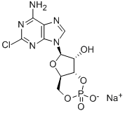 2-CHLOROADENOSINE-3',5'-CYCLIC MONOPHOSPHATE SODIUM SALT Struktur