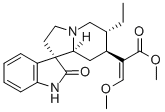 (+/-)-ISORHYNCHOPHYLLINE Struktur