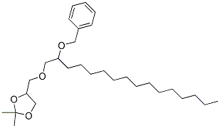 2,2-Dimethyl-4-[[[2-(phenylmethoxy)hexadecyl]oxy]methyl]-1,3-dioxolane Struktur