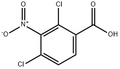 2,4-Dichloro-3-nitrobenzoic acid Struktur