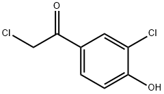 Ethanone, 2-chloro-1-(3-chloro-4-hydroxyphenyl)- (9CI) Struktur