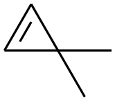 3,3-Dimethylcyclopropene Struktur