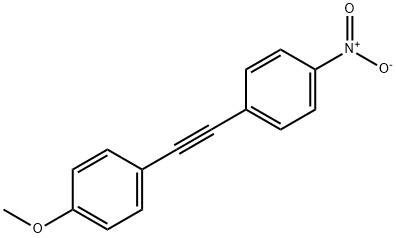 1-(4-METHOXYPHENYL)-2-(4-NITROPHENYL)-ACETYLENE Struktur