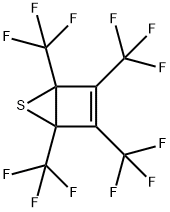 1,2,3,4-Tetrakis(trifluoromethyl)-5-thiabicyclo[2.1.0]pent-2-ene Struktur