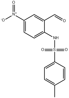 N-(2-Formyl-4-nitro-phenyl)-4-methyl-benzenesulfonamide Struktur