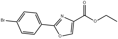 ETHYL 2-(4'-BROMOPHENYL)-1,3-OXAZOLE-4-CARBOXYLATE Struktur