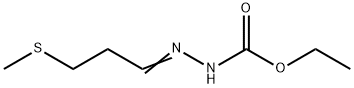 Hydrazinecarboxylic  acid,  [3-(methylthio)propylidene]-,  ethyl  ester  (9CI) Struktur